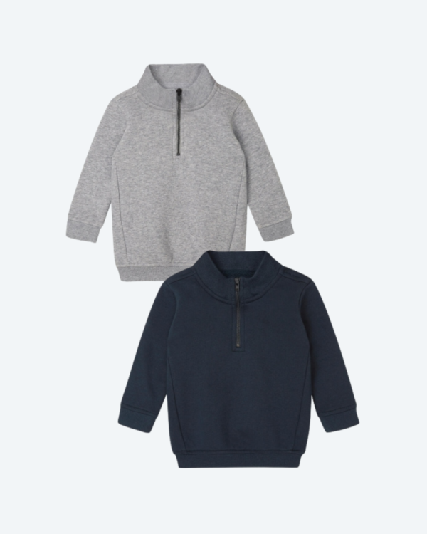 Truien met opstaande kraag en rits