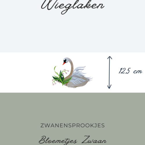 Wieglaken Zwanensprookjes - Bloemtjes Zwaan