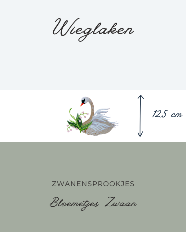 Wieglaken Zwanensprookjes - Bloemtjes Zwaan