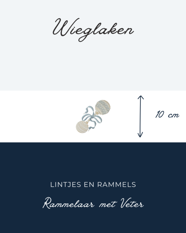 Wieglaken Lintjes en Rammels – Rammelaar met Veter