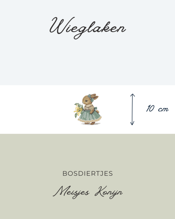 Wieglaken Bosdiertjes Meisjes Konijn 10