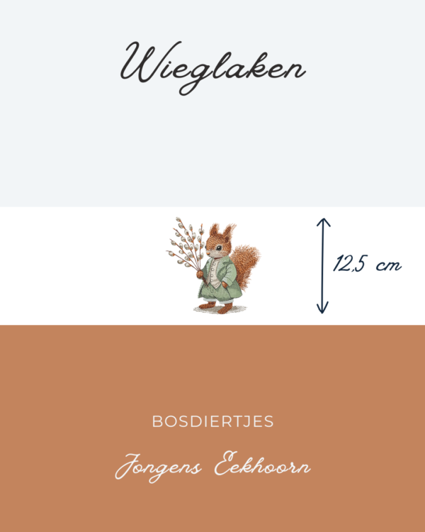 Wieglaken Bosdiertjes Jongens Eekhoorn 12,5