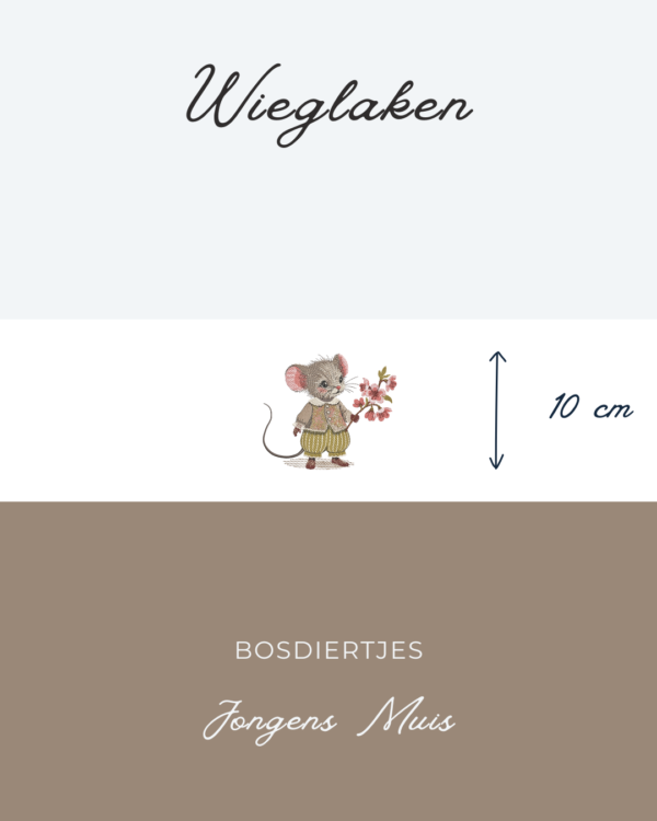 Wieglaken Bosdiertje - Jongens Muis 10