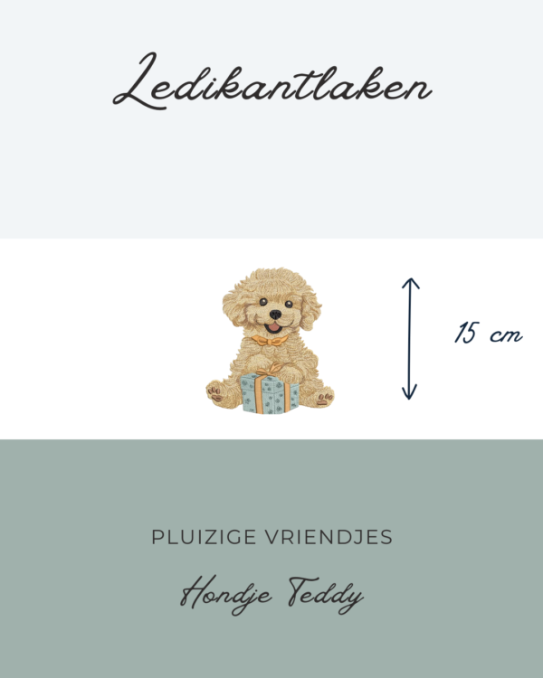 Ledikantlaken Pluizige Vriendjes – Hondje Teddy