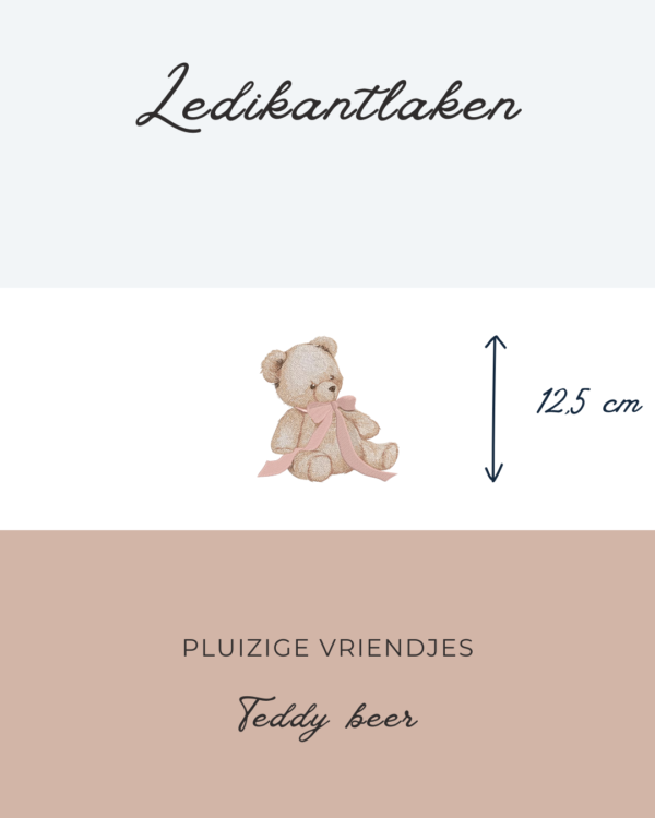 Ledikant laken Pluizige vriendjes - Teddy Beer 12,5