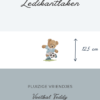 Ledikant laken Pluizige vriendjes - Voetbal Teddy 12,5