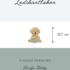 Ledikant laken Pluizige vriendjes - Hondje Teddy 12,5