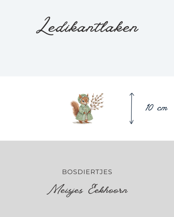 Ledikantlaken Bosdiertje - Meisjes Eekhoorn 10