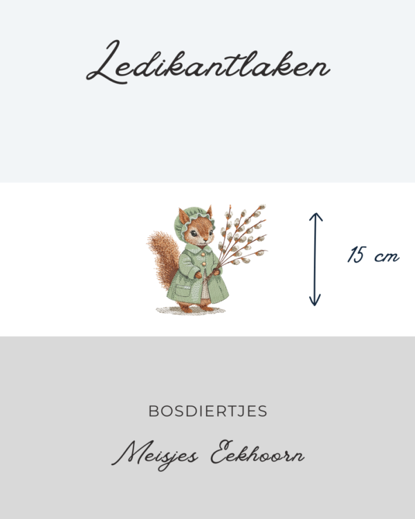 Ledikantlaken Bosdiertje - Meisjes Eekhoorn 15