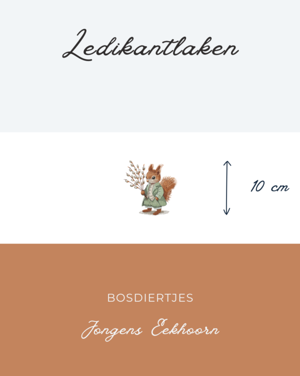 Ledikantlaken Bosdiertje - Jongens Eekhoorn 10