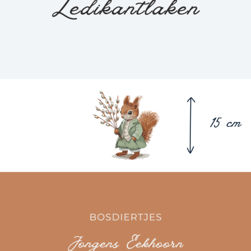 Ledikantlaken Bosdiertje - Jongens Eekhoorn 15