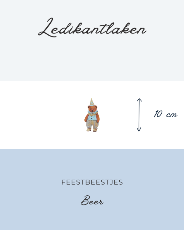 Ledikantlaken Feestbeestjes - Beer 10