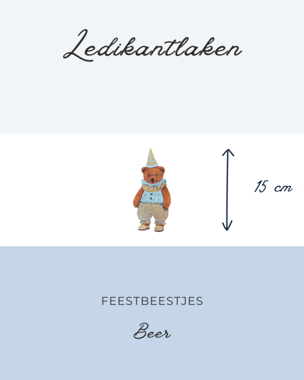 Ledikantlaken Feestbeestjes - Beer 15