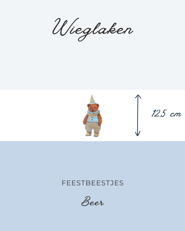 Wieglaken Feestbeestjes - Beer 12,5