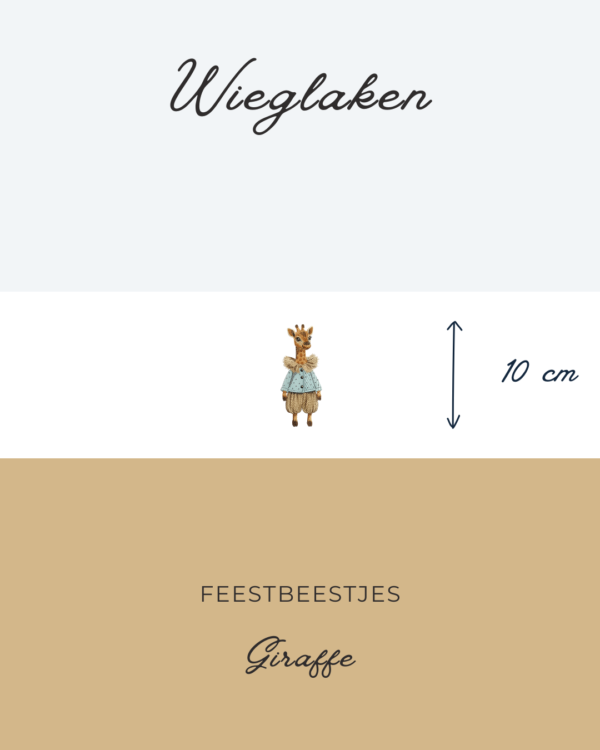 Wieglaken Feestbeestjes - Giraffe 10