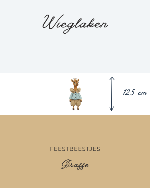 Wieglaken Feestbeestjes - Giraffe 12,5