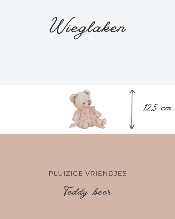 Wieglaken Pluizige Vriendjes - Teddy beer 12,5