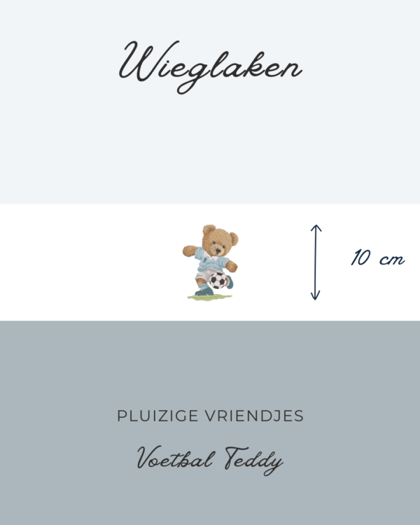 Wieglaken Pluizige Vriendjes - Voetbal Teddy 10