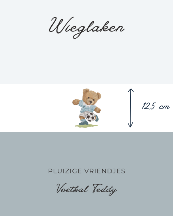 Wieglaken Pluizige Vriendjes - Voetbal Teddy 12,5