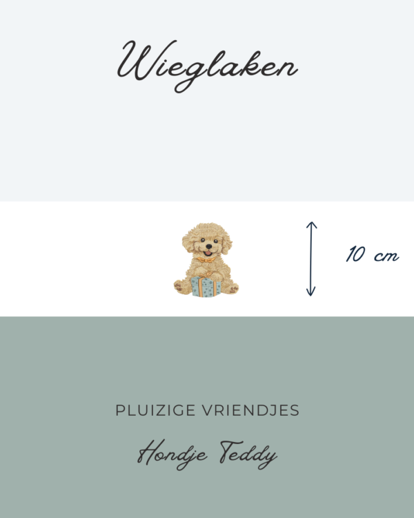 Wieglaken Pluizige Vriendjes - Hondje Teddy 10