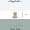 Wieglaken Pluizige Vriendjes - Hondje Teddy 12,5